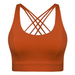 نیم تنه ورزشی زنانه ماییلدا مدل اسپورت پد ثابت پشت ضربدری کد 4848