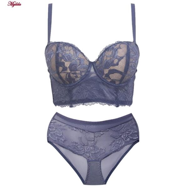 ست شورت و سوتین زنانه ماییلدا مدل لانگ لاین پوش آپ فنردار کد 5479-106