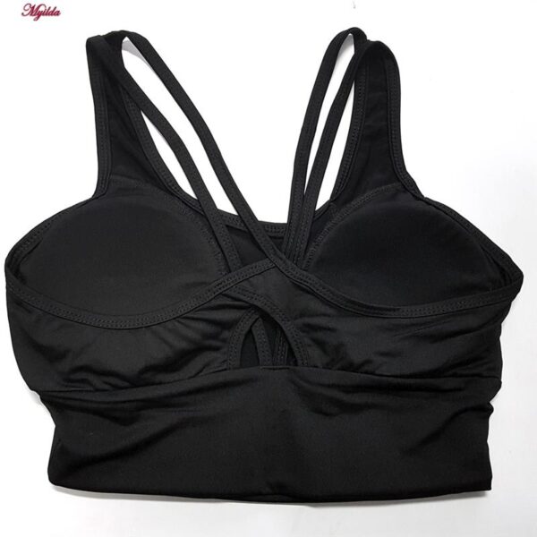 نیم‌تنه ورزشی زنانه مدل پددار بند ضربدری کد 5485-466