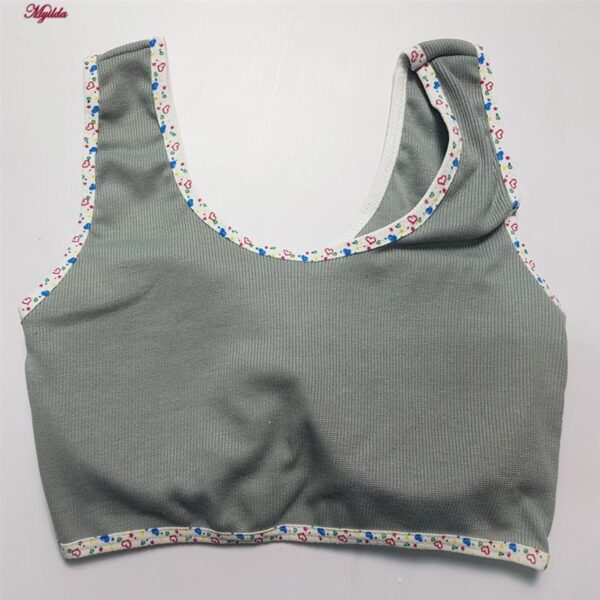 نیم تنه دخترانه ماییلدا مدل پددار کد 5552