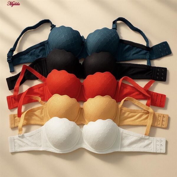 سوتین فنردار زنانه ماییلدا طرح پولک ماهی کد 5494