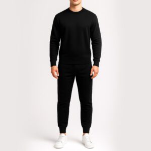 ست تی‌شرت آستین بلند و شلوار راحتی مردانه ماییلدا مدل تو کرکی کد 5497