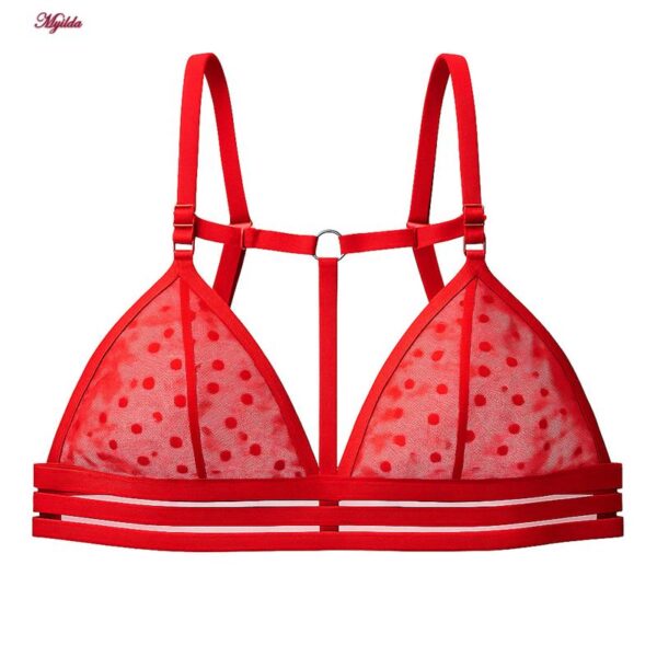 ست شورت و سوتین زنانه رونیا مدل هارنس دار بدون فنر کد 5513-409