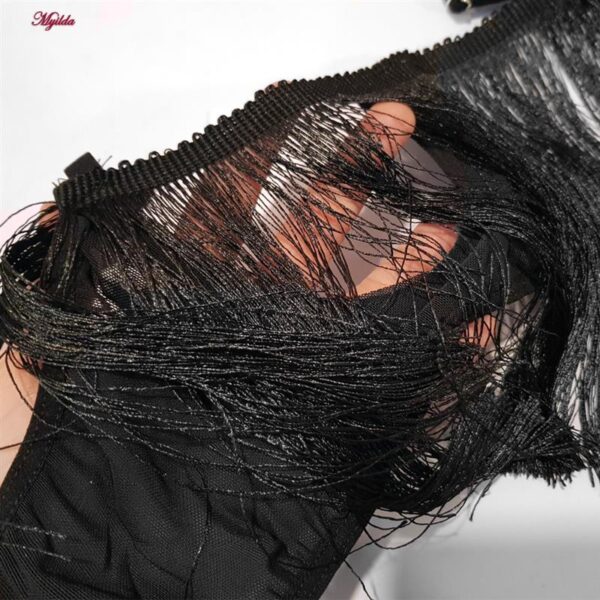 لباس خواب زنانه ماییلدا مدل ریش ریش کد 5624-4225 به همراه جوراب و دستکش