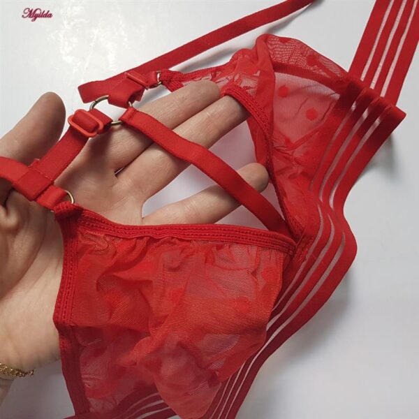 ست شورت و سوتین زنانه رونیا مدل هارنس دار بدون فنر کد 5513-409