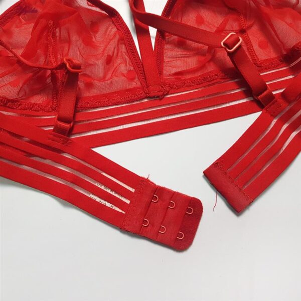 ست شورت و سوتین زنانه رونیا مدل هارنس دار بدون فنر کد 5513-409