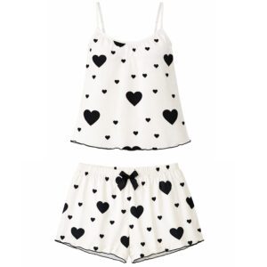 لباس خواب زنانه ماییلدا مدل قلبی کد 5623-4801