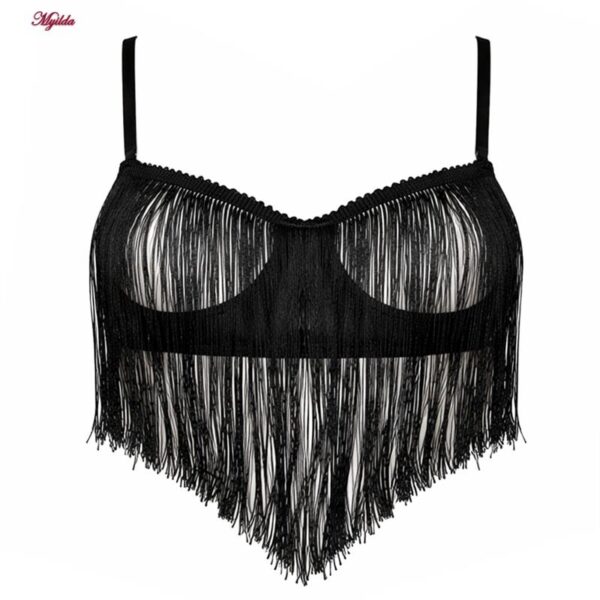 لباس خواب زنانه ماییلدا مدل ریش ریش کد 5624-4225 به همراه جوراب و دستکش