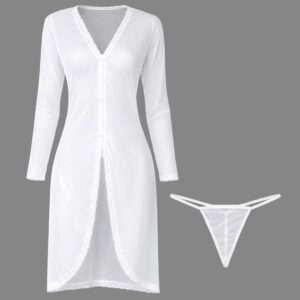 لباس خواب زنانه سیسنت مدل توری کد 5526-5017