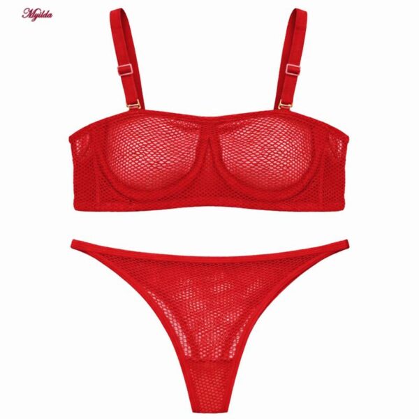 ست شورت و سوتین زنانه ماییلدا مدل لونه زنبوری کد 5521-5577