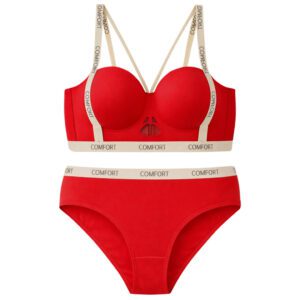 ست شورت و سوتین زنانه ماییلدا مدل لیزری هارنس دار بدون فنر نیم جک کد 5667