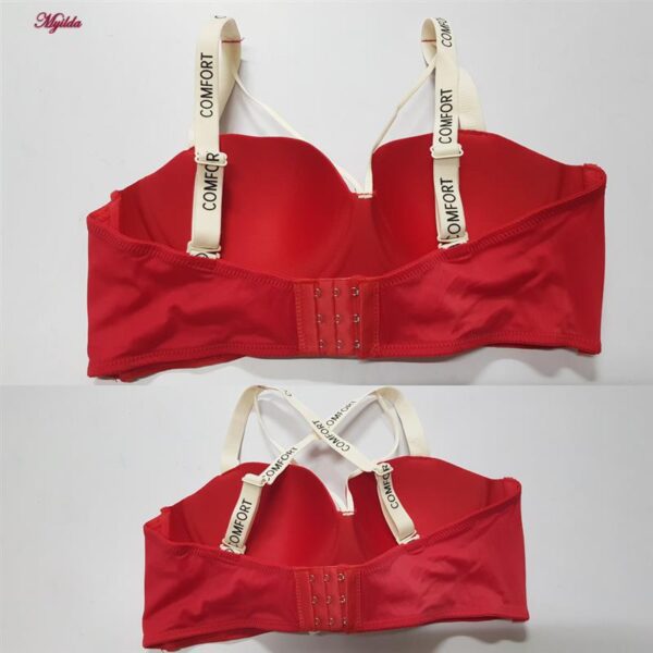 ست شورت و سوتین زنانه ماییلدا مدل لیزری هارنس دار بدون فنر نیم جک کد 5667