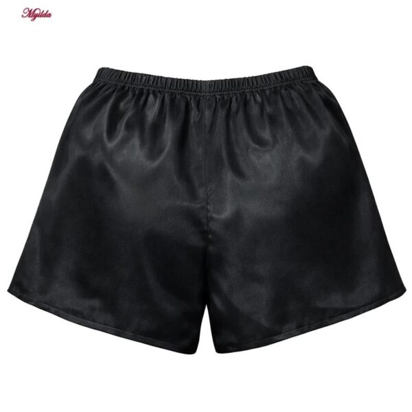 لباس خواب زنانه ماییلدا مدل ساتن ابریشم کد 5661-2031 به همراه اسکرانچی مو