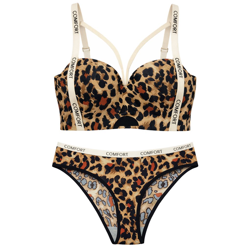 ست شورت و سوتین زنانه ماییلدا مدل لیزری هارنس دار بدون فنر نیم جک پلنگی کد 5669 ست شورت و سوتین زنانه ماییلدا مدل لیزری هارنس دار بدون فنر نیم جک پلنگی کد 5669