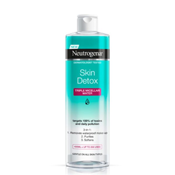 آب پاک کننده آرایش صورت نوتروژینا مدل Skin Detox حجم 400 میلی لیتر - تصویر 2
