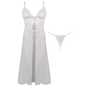 لباس خواب زنانه فیتن فرخ زادی مدل 3685-516 رنگ سفید