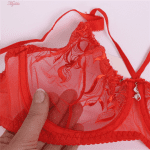 ست شورت و سوتین زنانه پانیذ مدل 9018 رنگ قرمز