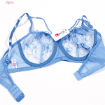 سوتین زنانه کارنا رز مدل فنردار کد 3377-7 رنگ آبی روشن