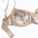 سوتین زنانه کارنا رز مدل فنردار کد 3377-5 رنگ قهوه ای