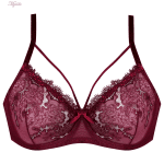 سوتین زنانه کارنا رز مدل فنردار کد 3377-14 رنگ زرشکی