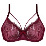 سوتین زنانه کارنا رز مدل فنردار کد 3377-14 رنگ زرشکی