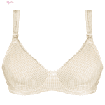 سوتین شیردهی مدل فنردار کد 3802 رنگ کرم