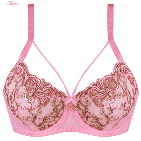 سوتین زنانه کارنا رز مدل فنردار کد 3377-4 رنگ صورتی