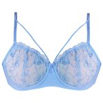 سوتین زنانه کارنا رز مدل فنردار کد 3377-7 رنگ آبی روشن