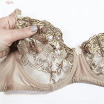 سوتین زنانه کارنا رز مدل فنردار کد 3377-5 رنگ قهوه ای