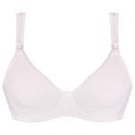 سوتین شیردهی مدل فنردار کد 3802 رنگ صورتی روشن