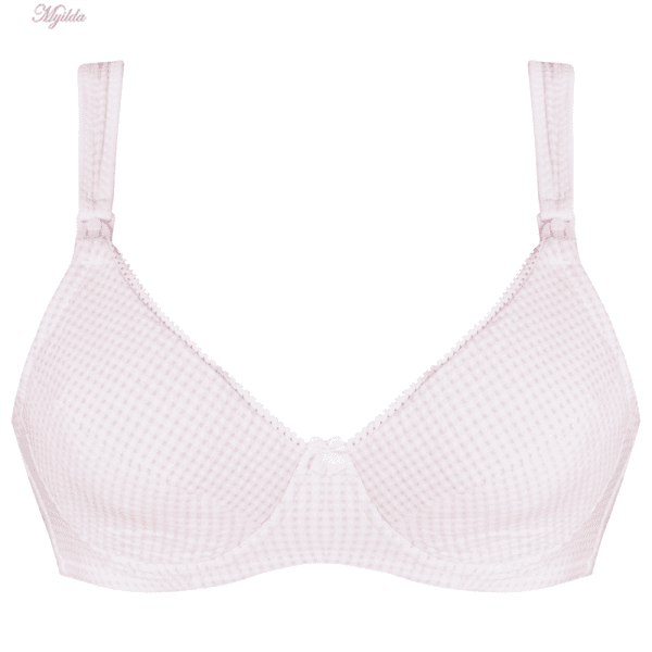 سوتین شیردهی مدل فنردار کد 3802 رنگ صورتی روشن