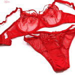 ست شورت و سوتین زنانه کارنا رز مدل فنردار کد 3378-12 رنگ قرمز