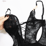 لباس خواب زنانه ماییلدا مدل بادی کد 3780-417 رنگ مشکی