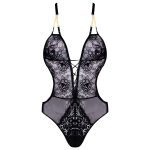 لباس خواب زنانه ماییلدا مدل بادی کد 3780-417 رنگ مشکی