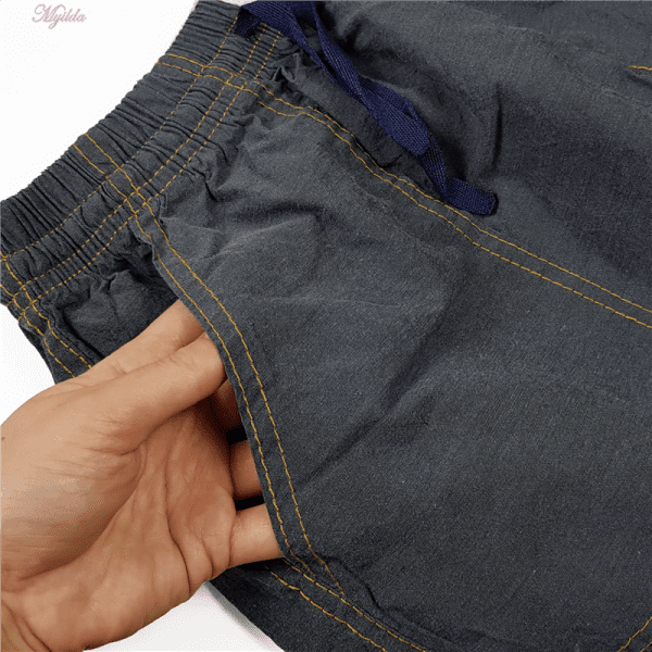 شلوارک مردانه ماییلدا مدل کتان کد 3905 رنگ طوسی