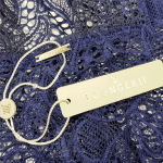 لباس خواب زنانه مدل گیپور کد 3908 رنگ سرمه ای