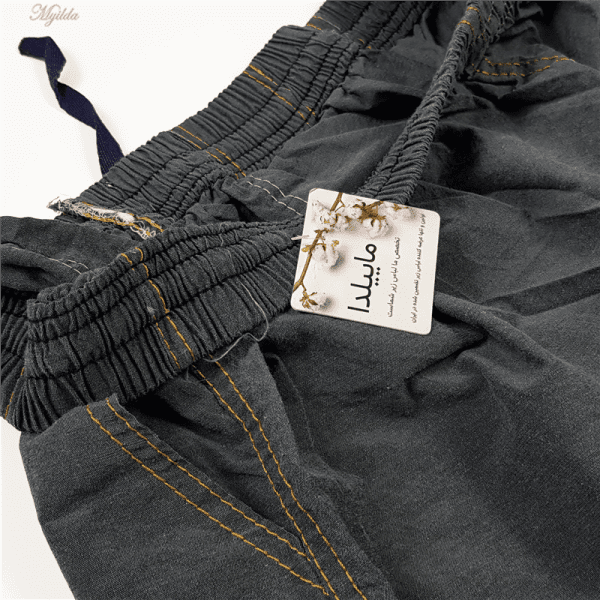 شلوارک مردانه ماییلدا مدل کتان کد 3905 رنگ طوسی