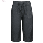 شلوارک مردانه ماییلدا مدل کتان کد 3905 رنگ طوسی