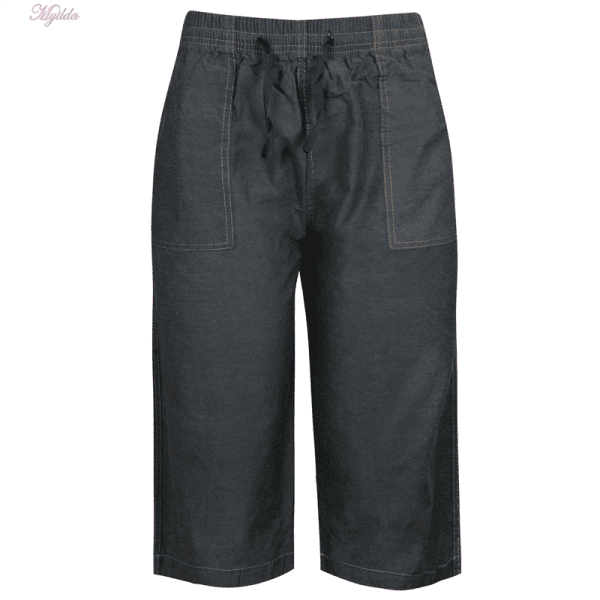 شلوارک مردانه ماییلدا مدل کتان کد 3905 رنگ طوسی