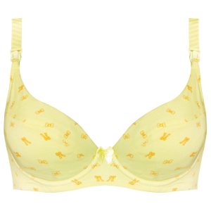 سوتین شیردهی مدل فنر دار کد 3808 رنگ زرد