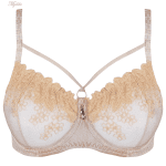 ست شورت و سوتین زنانه پانیذ مدل گیپوری کد 90030 رنگ کرم