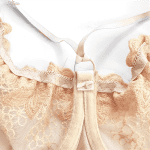 ست شورت و سوتین زنانه پانیذ مدل گیپوری کد 90030 رنگ کرم