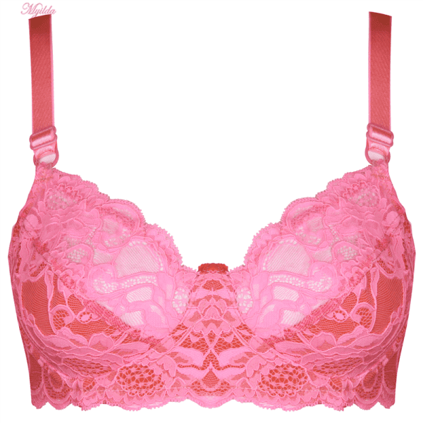 سوتین زنانه کارنا رز مدل فنردار کد 3384 رنگ صورتی