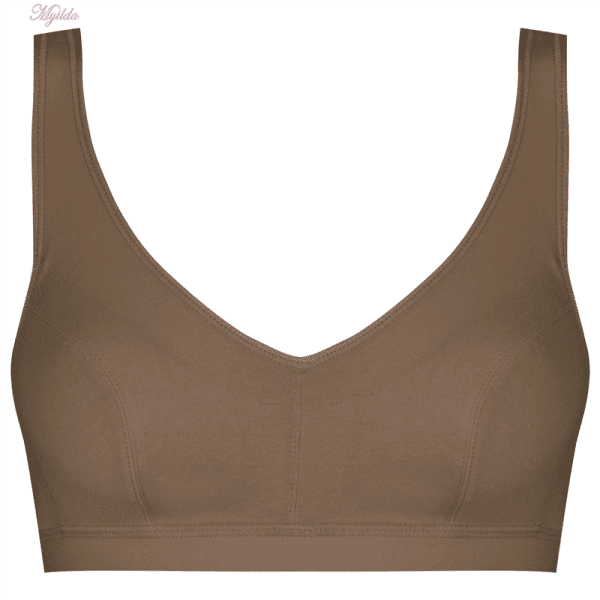 سوتین دخترانه ماییلدا مدل بدون فنر کد 3937 رنگ قهوه ای