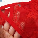 ست شورت و سوتین زنانه فیتن فرخ زادی مدل 3684-169 رنگ قرمز