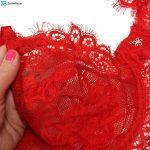 ست شورت و سوتین زنانه فیتن فرخ زادی مدل 3684-169 رنگ قرمز