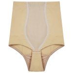 شورت گنی زنانه پانیذ مدل قزن دار کد 15140 رنگ کرم