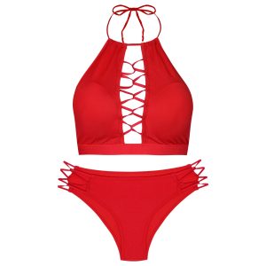 ست شورت و سوتین زنانه ماییلدا مدل 3684-707 رنگ قرمز