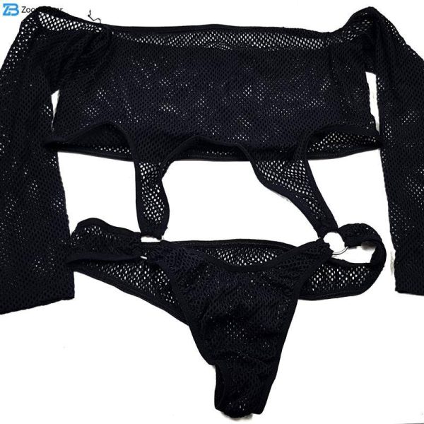 لباس خواب زنانه ماییلدا مدل بادی کد 3684-3076 رنگ مشکی