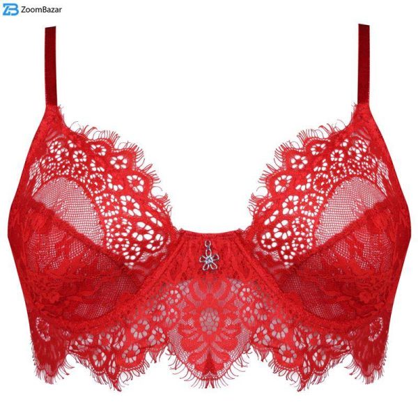 ست شورت و سوتین زنانه فیتن فرخ زادی مدل 3684-169 رنگ قرمز